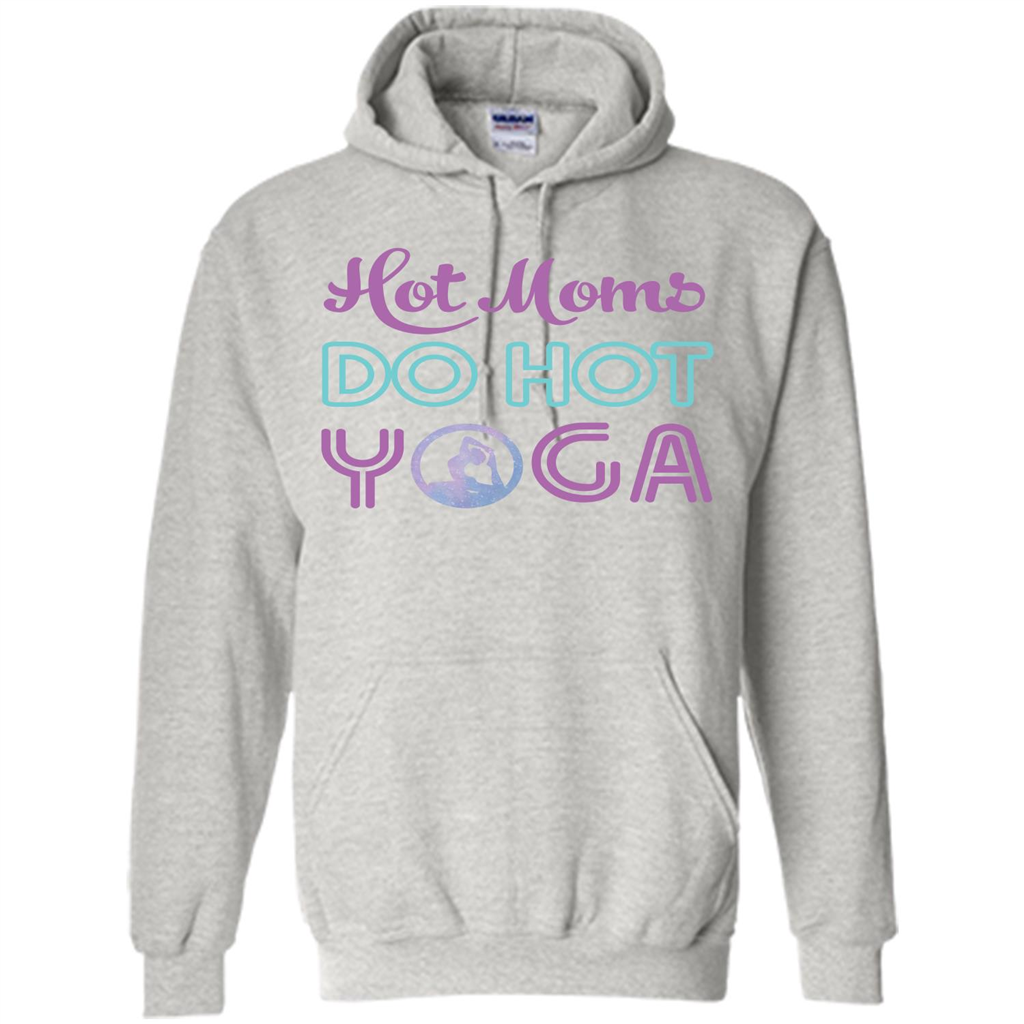 Yoga Mom T-shirt Hot Moms Do Hot Yoga Ash