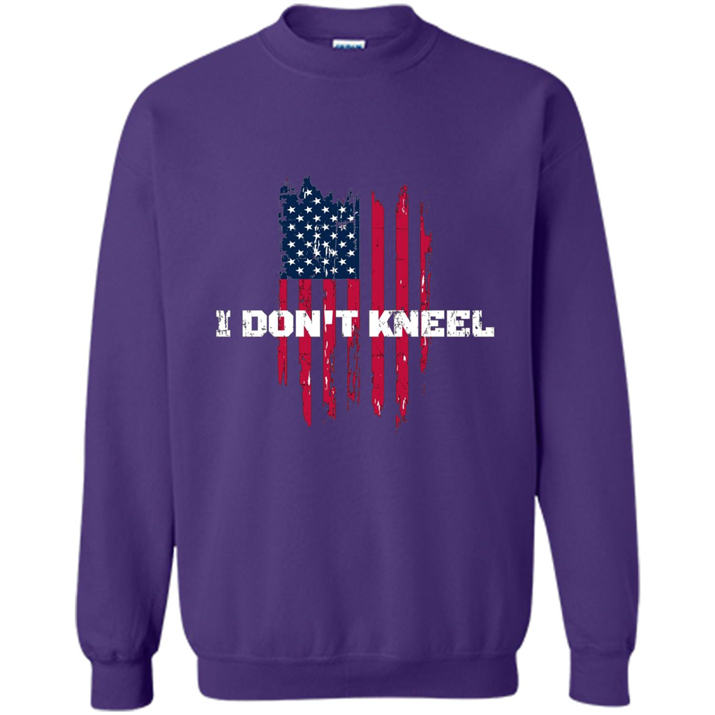 Military T-shirt I Don't Kneel T-shirt Orange