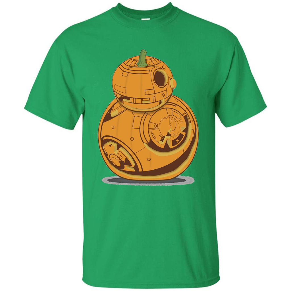 BB-8 Pumpkin Carving Halloween T-Shirt Irish Green