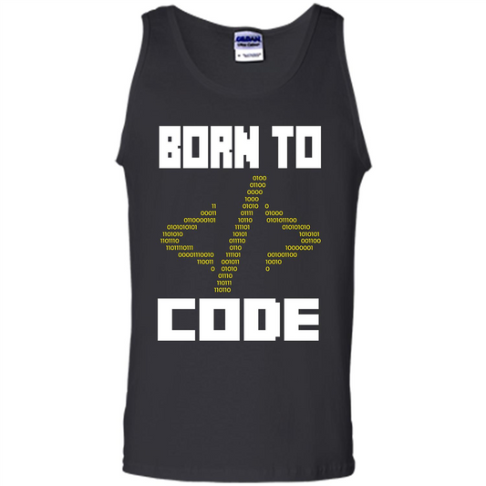 Programmers T-shirt Born To Code Design Developer Black
