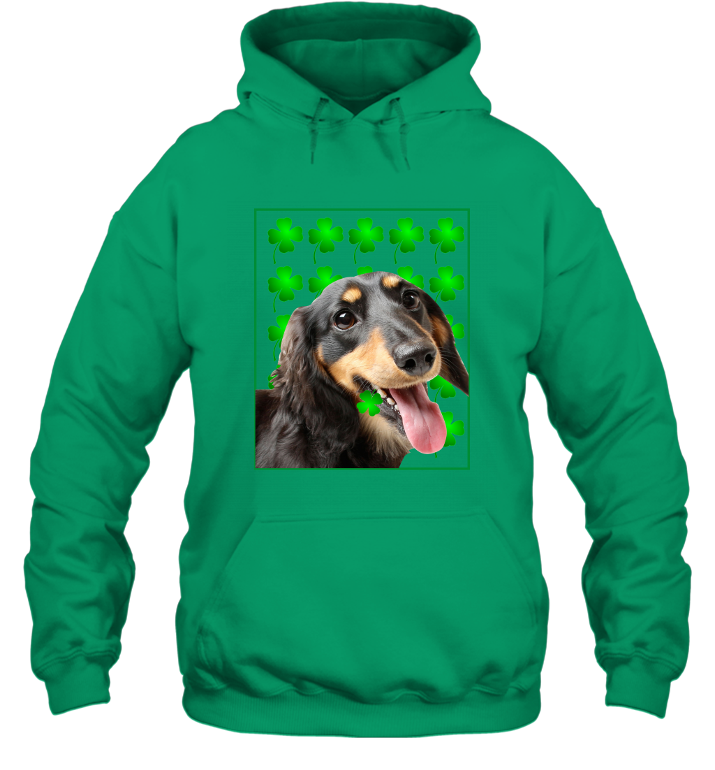 Dachshund With Shamrocks Shirt Hoodie Irish
