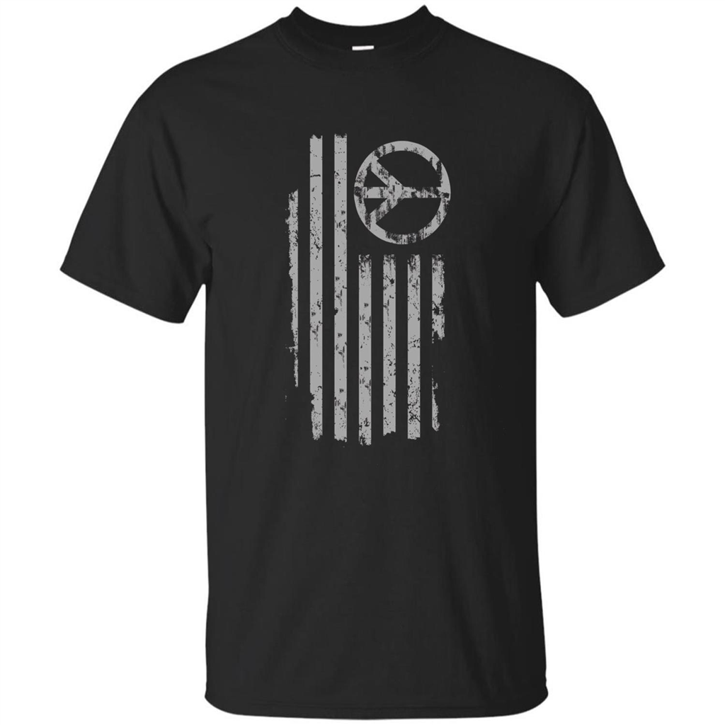 American Peace Flag T-shirt Patriotic Peace Sign Flag Shirt