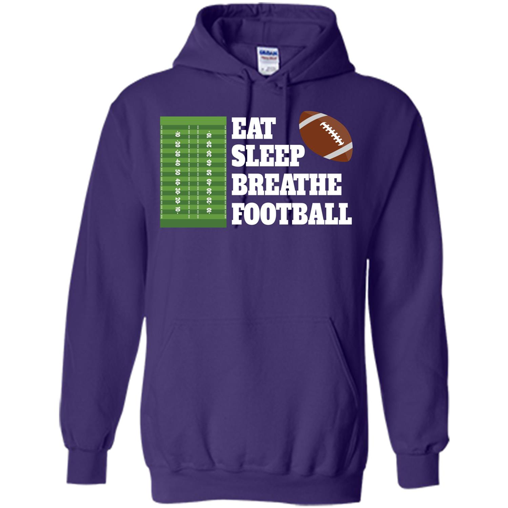 Eat Sleep Breathe Football T-shirt Purple