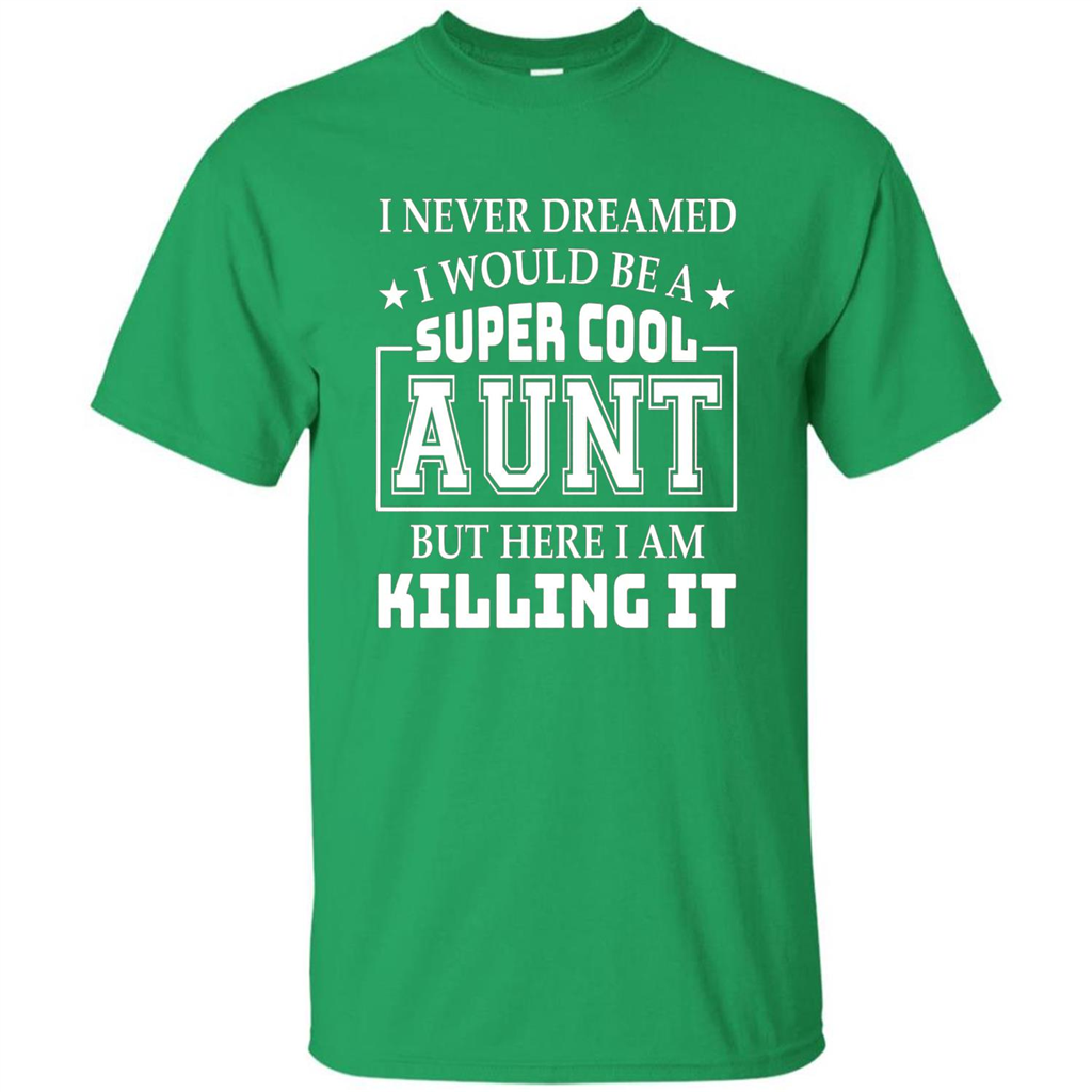 Super Cool Aunt T-shirt Irish Green
