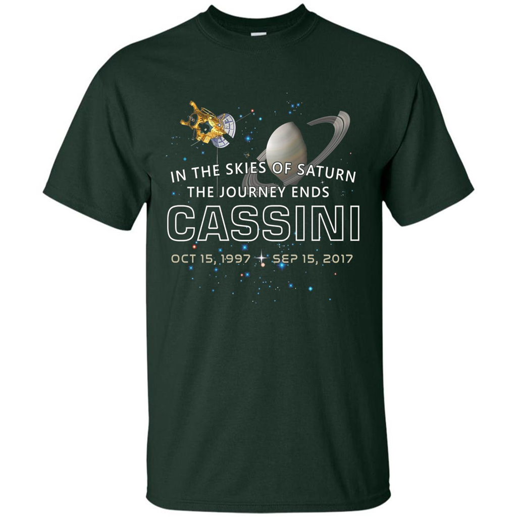 Cassini Spacecraft End Of Mission At Saturn T-shirt Forest Green