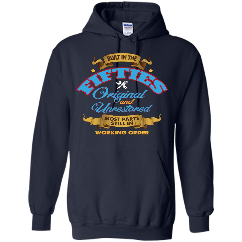 Built in 50s Original and Unrestored Most Parts Still In Working Order T-shirt Navy