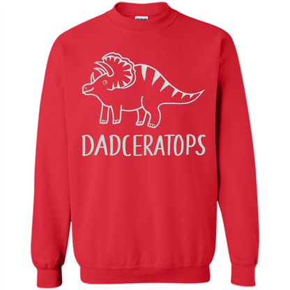 Dinosaur Family Triceratops T-shirt Red