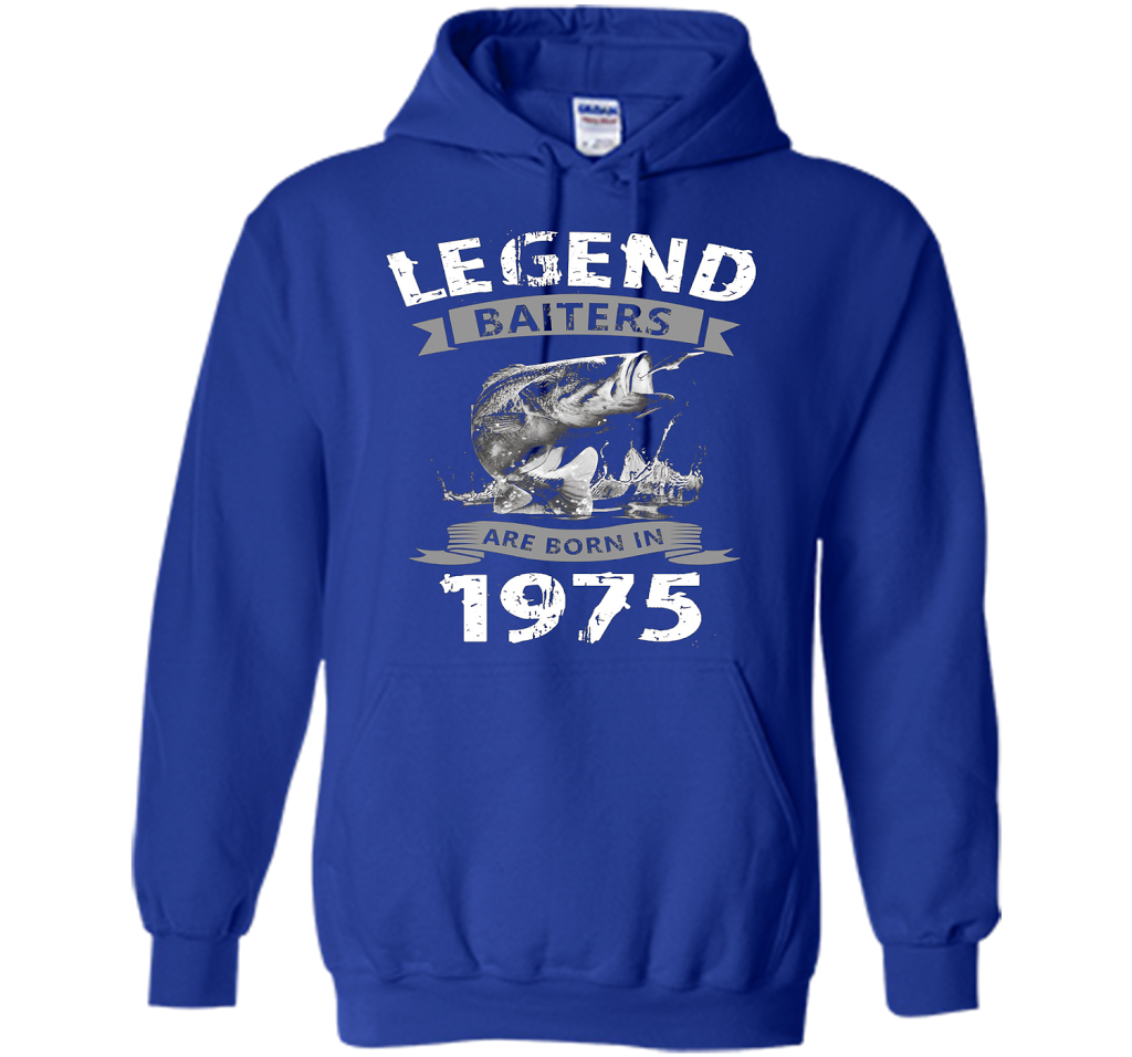 Mens 42nd Years Old 1975 Birthday Gift Idea Tshirt for Fishing shirt Royal
