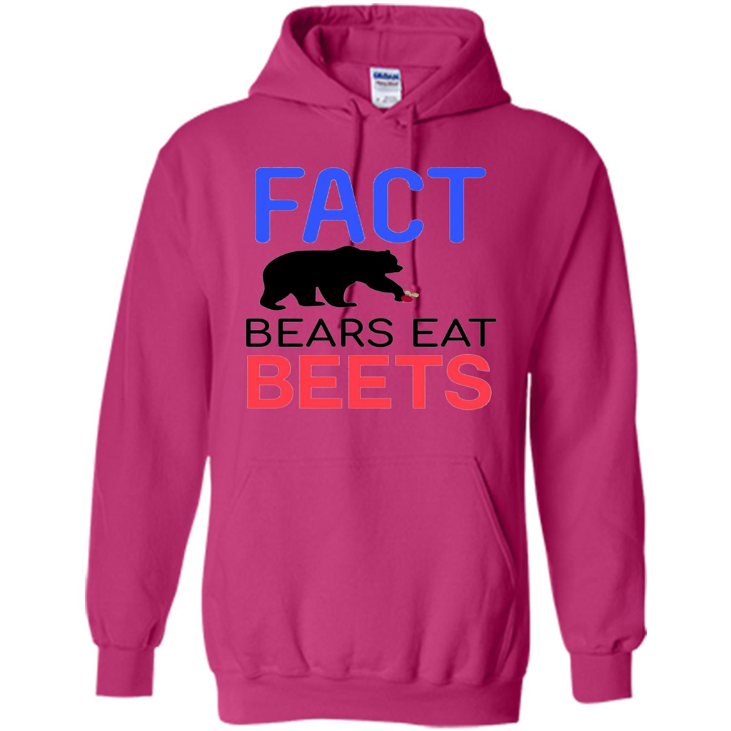 FACT Bears Eat Beets T-shirt Funny Men Women Novelty Gift Heliconia