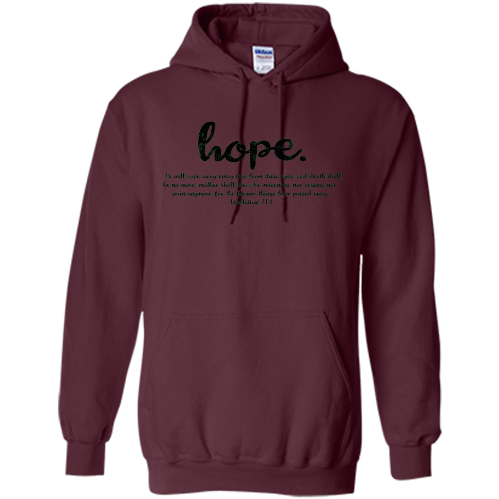 Hope Inspiration Tshirt With Bible Quote Maroon
