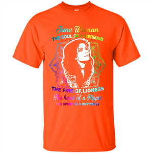 June Woman T-shirt The Heart Of A Hippie