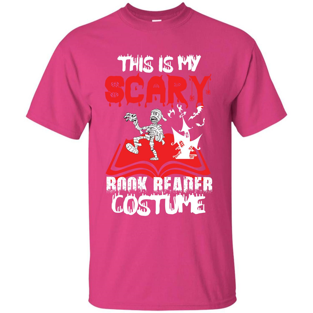 Halloween T-shirt This Is My Scary Book Reader Costume T-shirt Heliconia