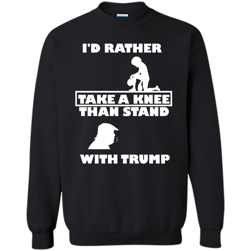 American T-shirt I'd Rather Take A Knee T-shirt Black