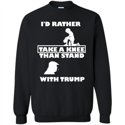American T-shirt I'd Rather Take A Knee T-shirt Black