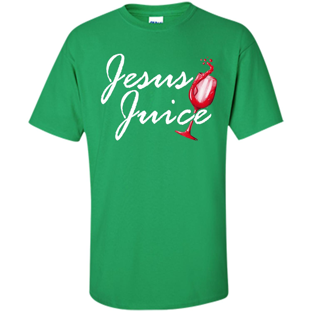 Wine T-shirt Jesus Juice Irish Green