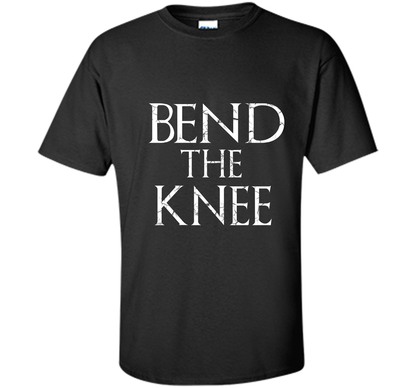 Game Of Thrones T-shirt Bend The Knee Lord T-shirt Black