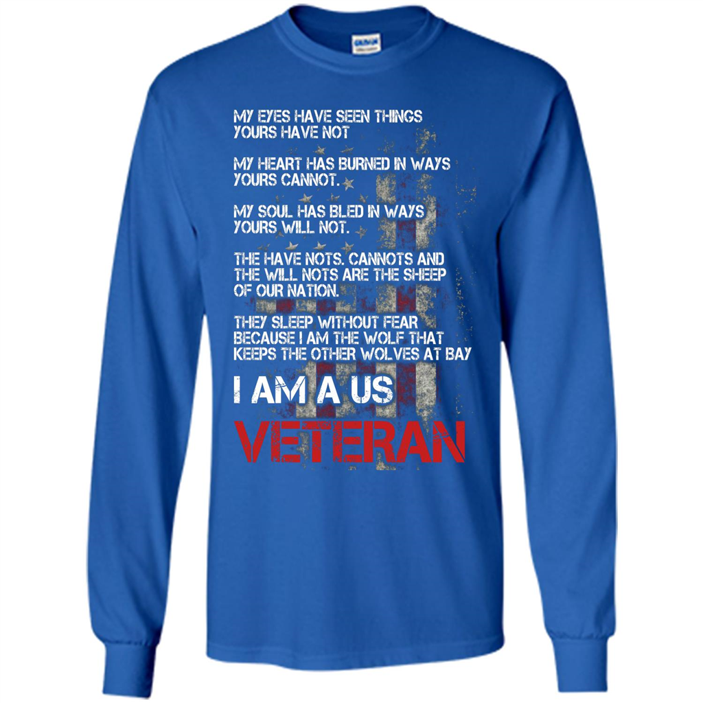 Military T-shirt I Am A Us Veteran T-shirt Royal