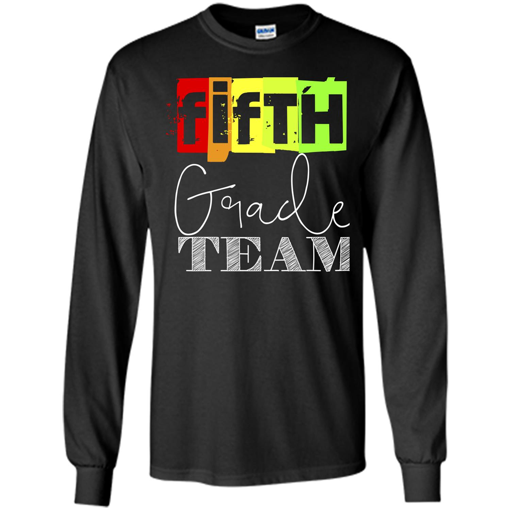 Fifth Grade Team T-shirt School Day T-shirt Black