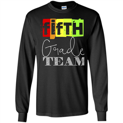 Fifth Grade Team T-shirt School Day T-shirt Black