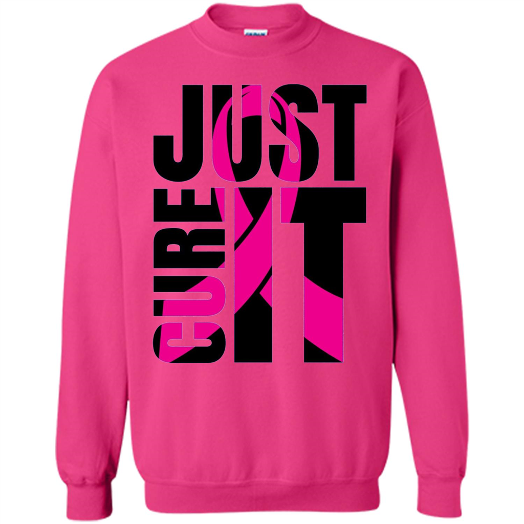 Breast Cancer Awareness T-shirt Just Cure It Heliconia