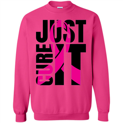 Breast Cancer Awareness T-shirt Just Cure It Heliconia