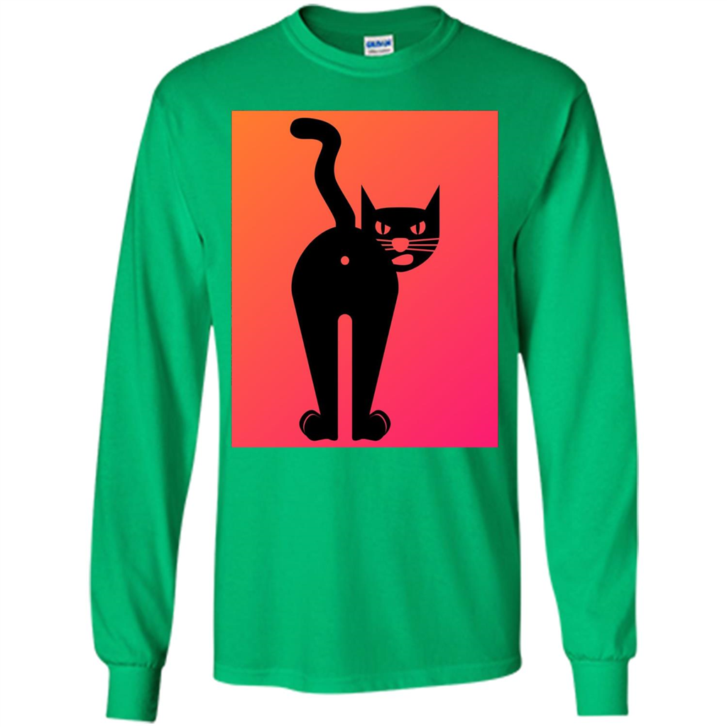 Cat Butt T-shirt Funny Cat Attitude T-shirt Irish Green