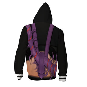 Kaneki Ken Battle Suit (Purple) Tokyo Ghoul 3D Hoodie