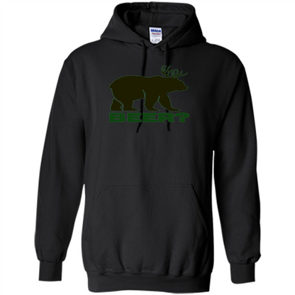 Bear Deer Bear Beer Funny T-shirt Black