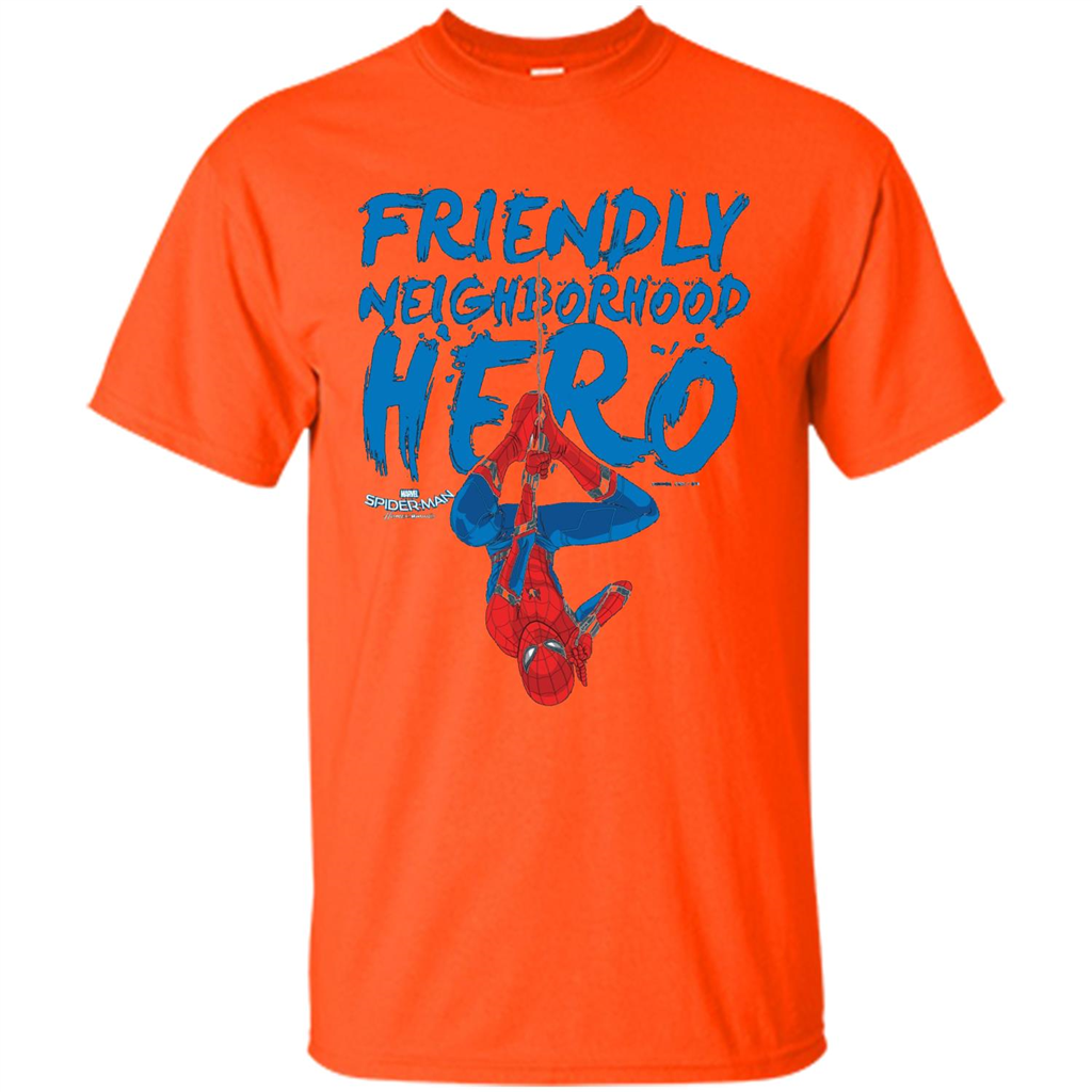 Homecoming Friendly Neighborhood Hero T-shirt Orange
