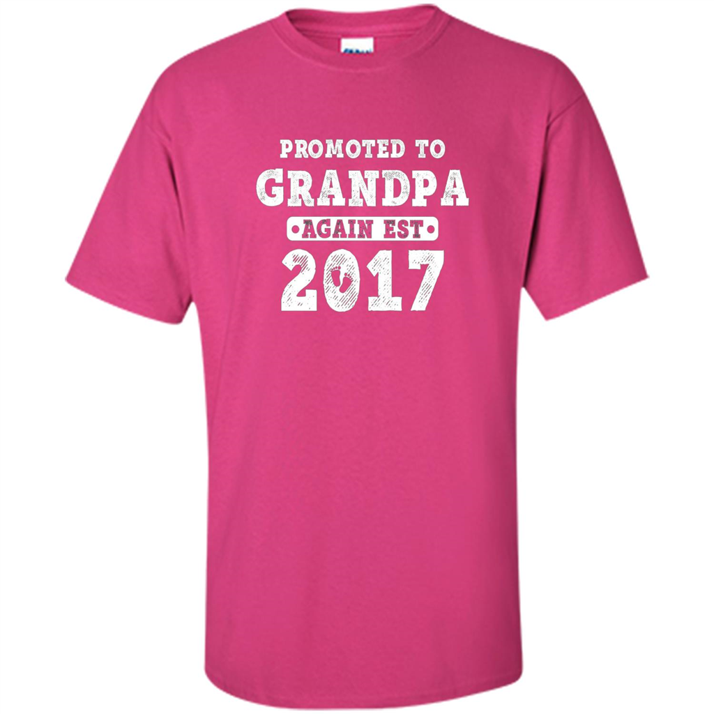 Men's Promoted to Grandpa Again Est. 2017 T-shirt