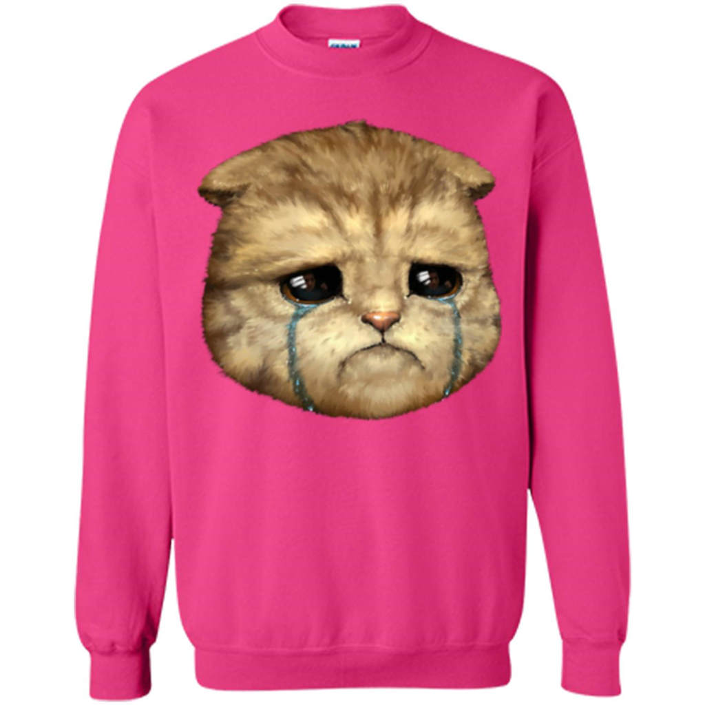 Cat Lovers T-shirt Cat Crying Heliconia