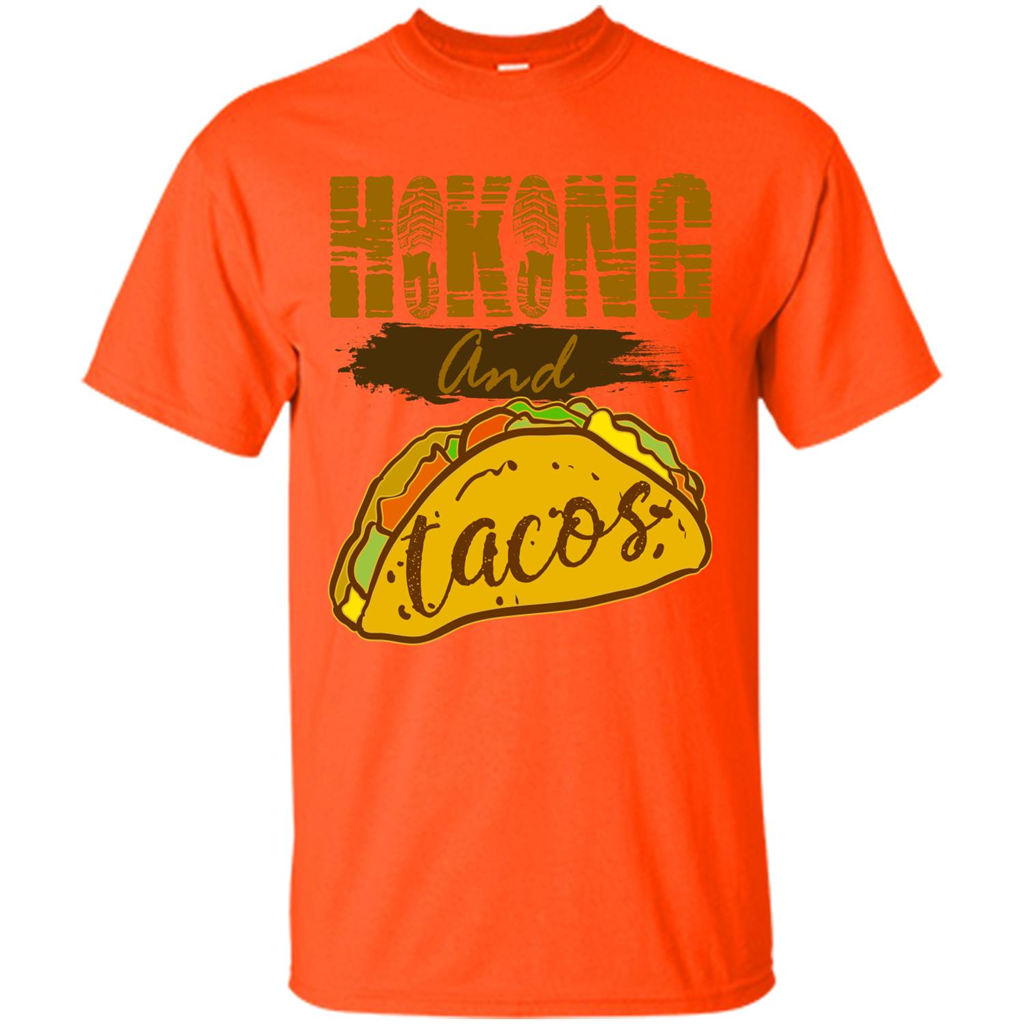 Hiking And Tacos T-shirt Orange