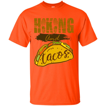 Hiking And Tacos T-shirt Orange