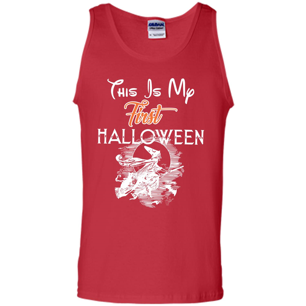 Halloween T-shirt This Is My First Halloween Red