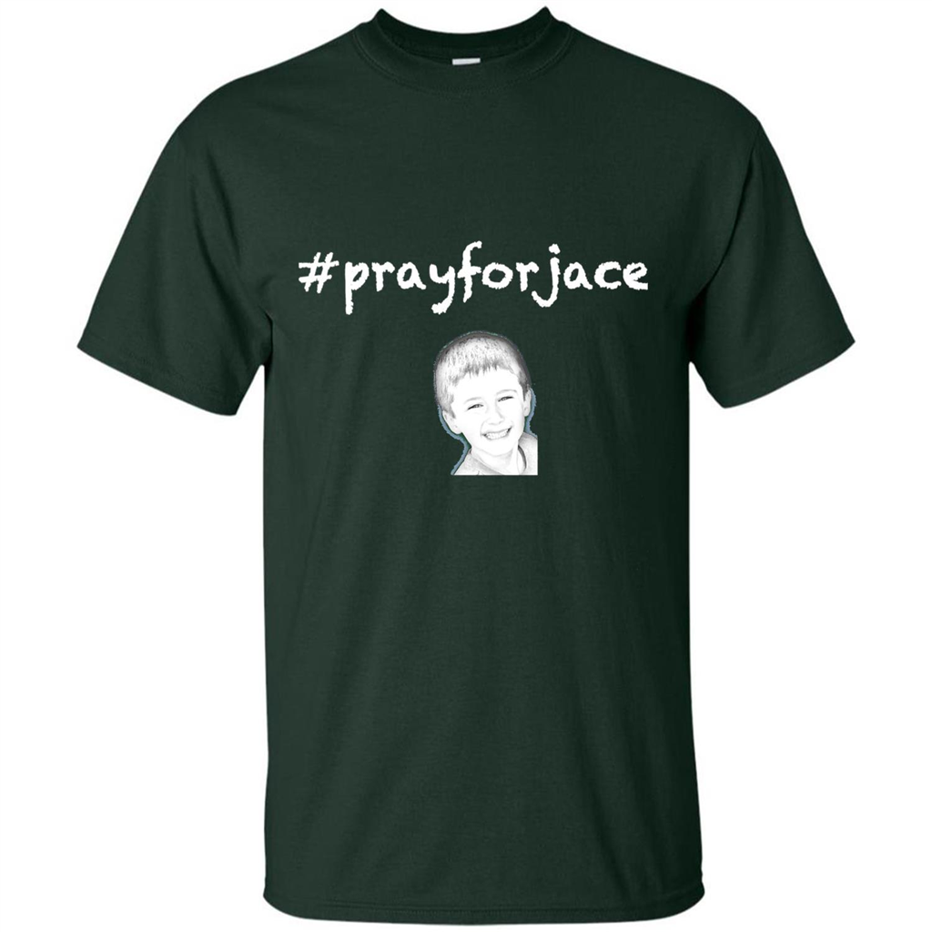 Pray for Jace T-shirt Forest Green