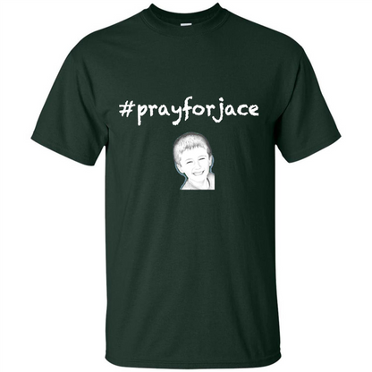 Pray for Jace T-shirt Forest Green