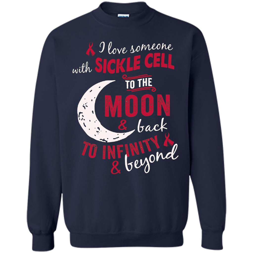 I Love Someone With Sickle Cell To The Moon And Back T-shirt Navy