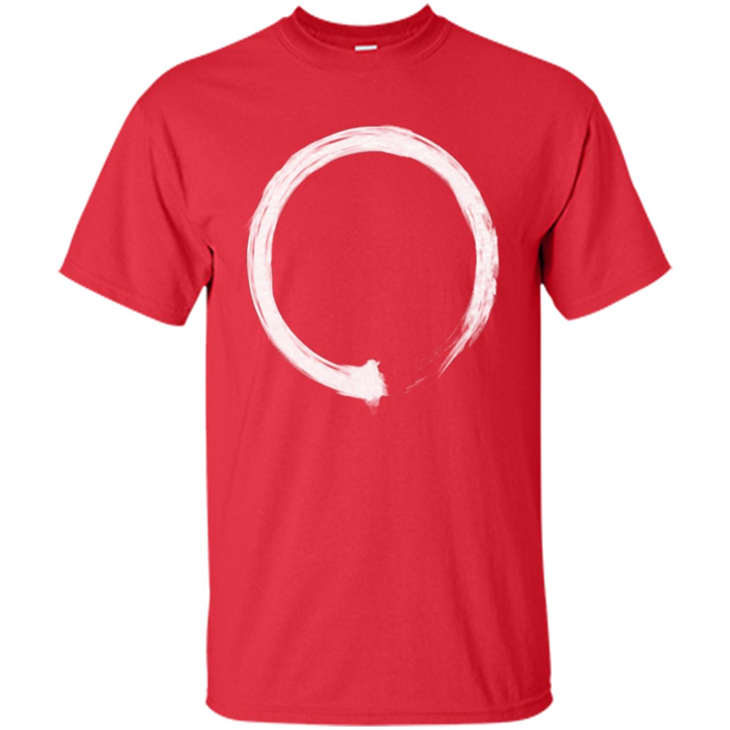 Zen Enso White T-shirt Red