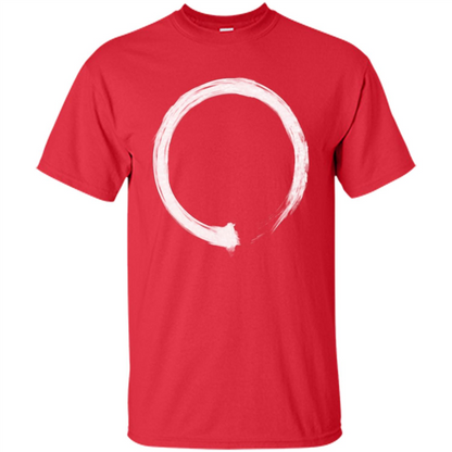 Zen Enso White T-shirt Red