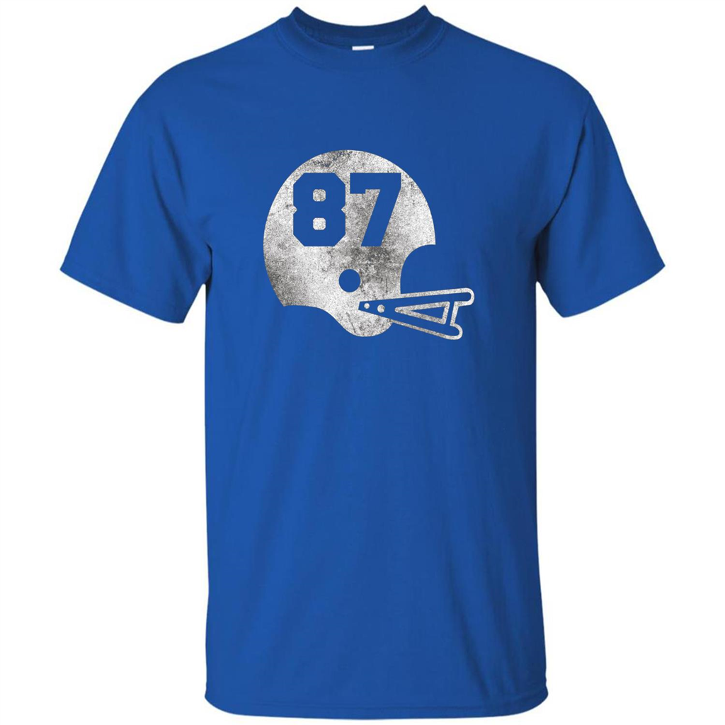Football Number 87 T-Shirt Player Number Royal