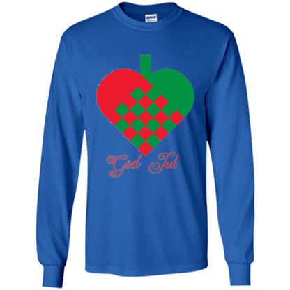 God Jul Merry Christmas T-shirt Royal