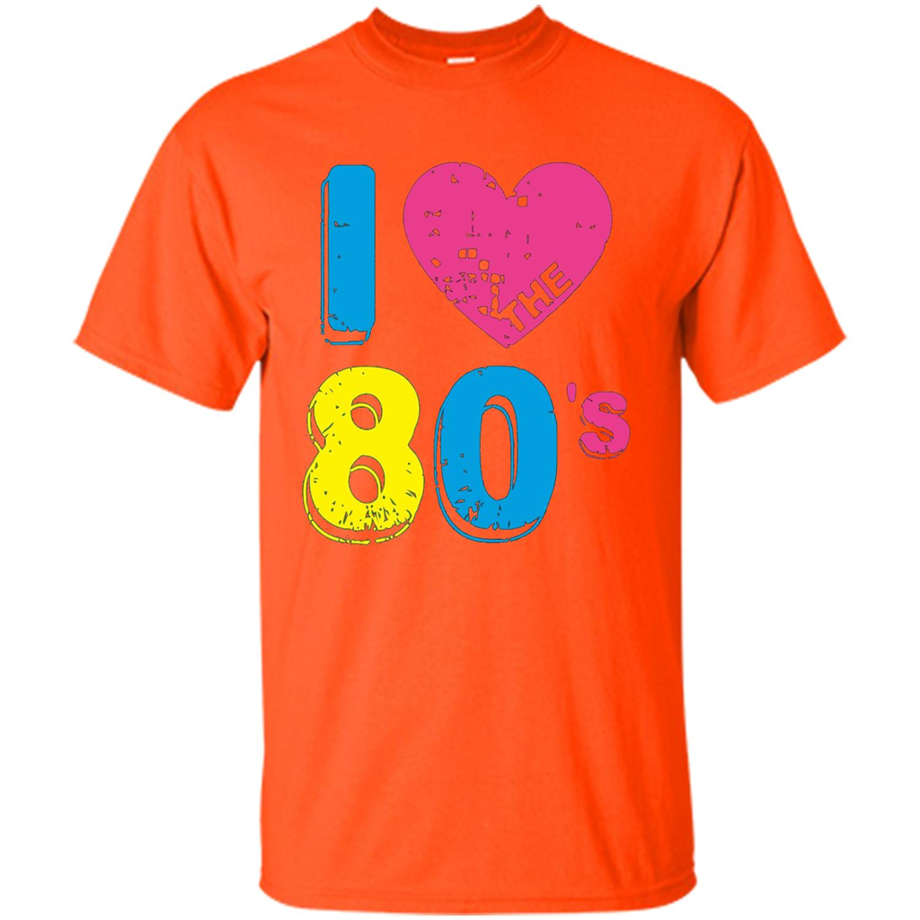 Vintage T-shirt I Love the 80's T-shirt Orange