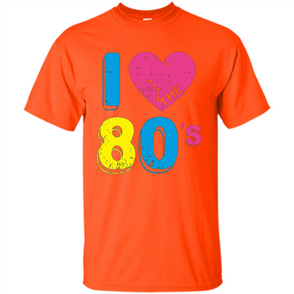 Vintage T-shirt I Love the 80's T-shirt Orange