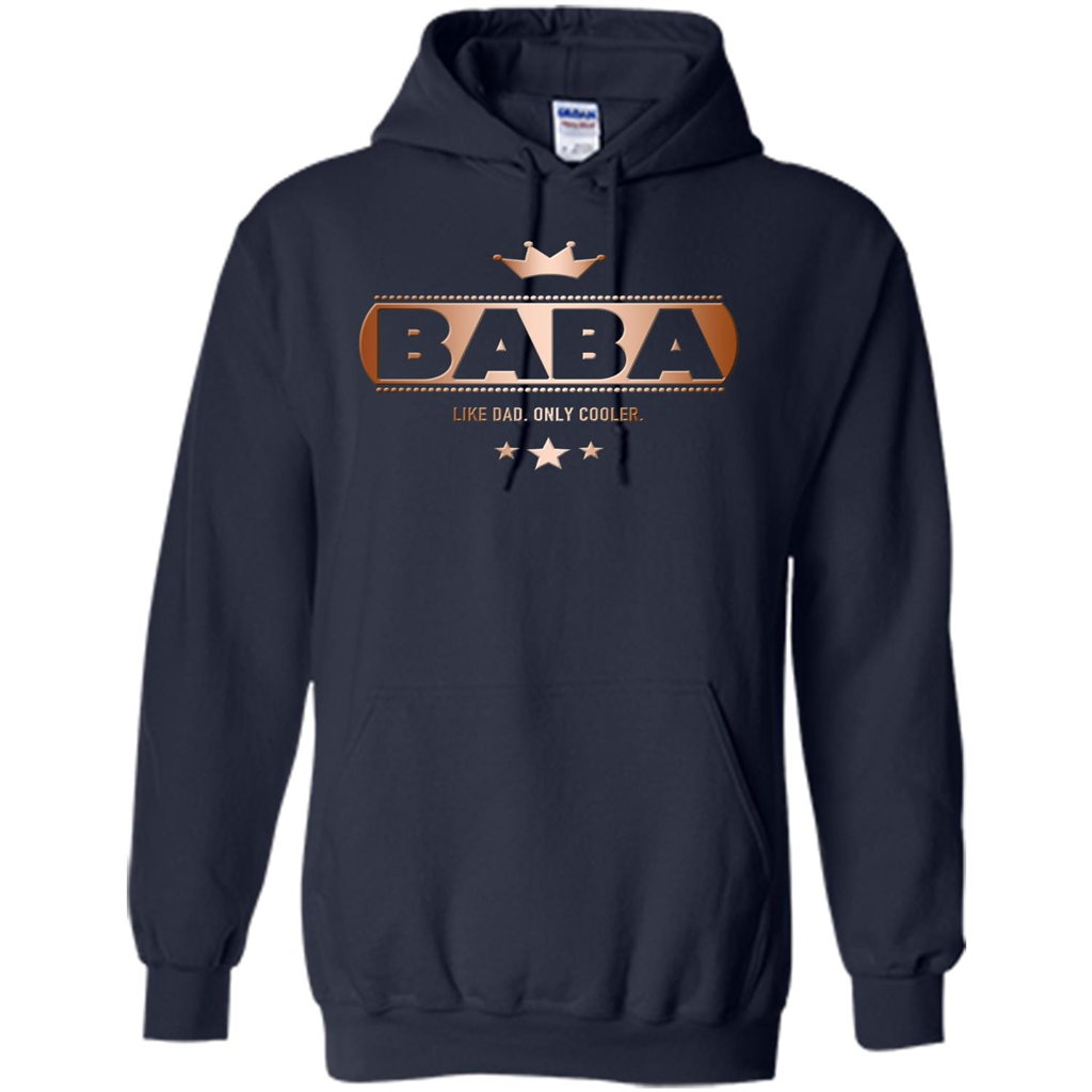 Fathers T-shirt Baba Like Dad Only Cooler Navy