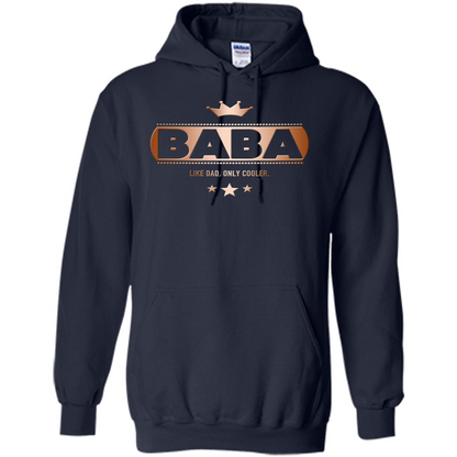 Fathers T-shirt Baba Like Dad Only Cooler Navy
