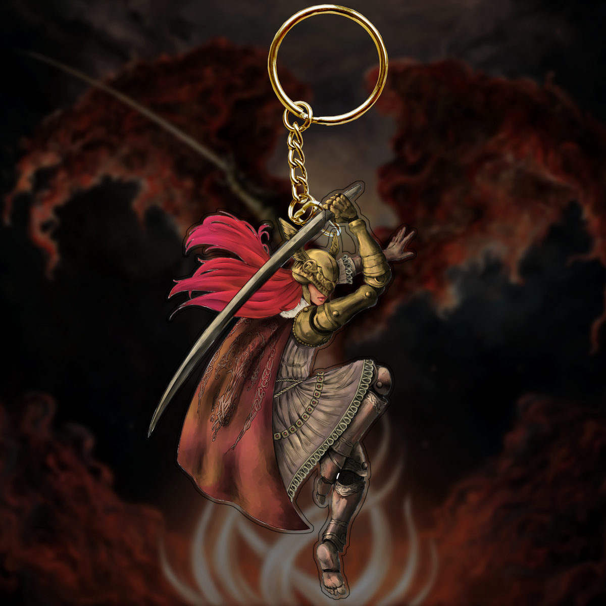 ELDEN RING 荒れ狂う神獣　メタルチャーム キーホルダー ELDEN RING 荒れ狂う神獣 メタルチャーム キーホルダー Keychain