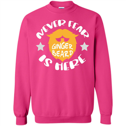 Bearded T-shirt Never Fear Ginger Beard Is Here Heliconia