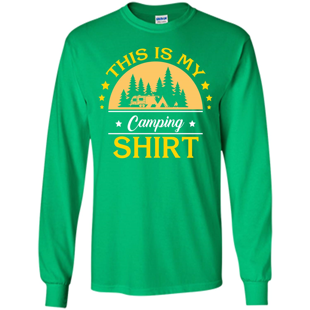Camping T-shirt This Is My Camping Shirt T-shirt Irish Green