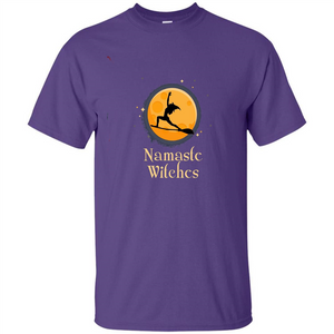 Funny Namaste Witches T-shirt Halloween Yoga Gift For Her