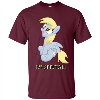 Cartoon Character T-shirt I'm special Maroon